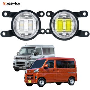 2X Led Mistlamp Montage Voor Daihatsu Atrai (S700) 3BD-S710V 2022 2023 Voorste Auto Mist Rijden Lichten Met Lens Drl 30W 12V Wit/Geel