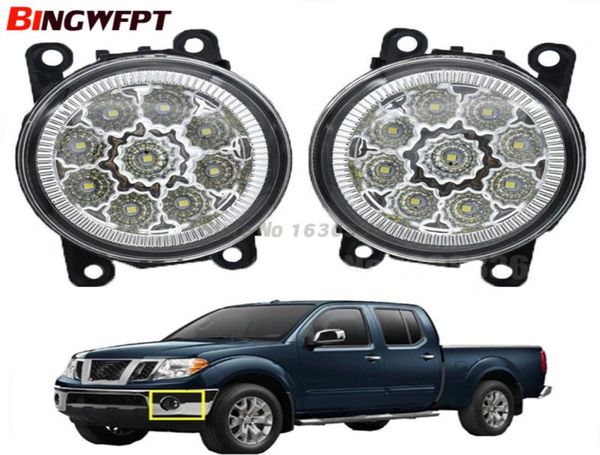 2x LED très brillante antibrouillard avec oeil d'ange lumière blanche pour Nissan Xterra 20052015 pour Nissan Frontier 200520154065465