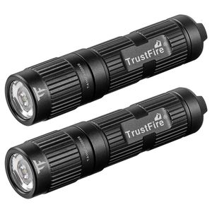 2x Trustfire Mini3 EDC Pocket Flashlight Lampe étanche à LED Torche Utiliser 10440 / AAA Batterie Light Outdoor Camping Mini lampe 240521