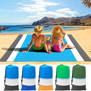 2x2.1 m étanche poche tapis de plage couverture pliant Camping matelas Portable léger tapis extérieur pique-nique tapis sable plage serviette