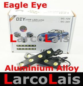 2X4 LED 8W 12V Waterdicht Wit Eagle Eye Auto Dagrijverlichting DRL Reverse Fog Aluminiumlegering7521512