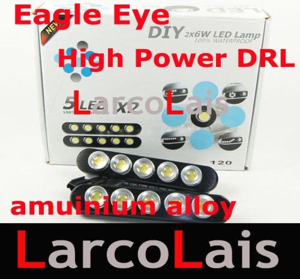 2x5 LED blanco ojo de águila luz diurna DRL impermeable cola copia de seguridad reversa Lamp1089773