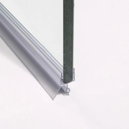 2x50 cm douche transparente scellant bande de salle de bain pure de bain purge de balayage d'eau de blocage des bandes de blocage sans colle pour 6 à 12 mm de verre