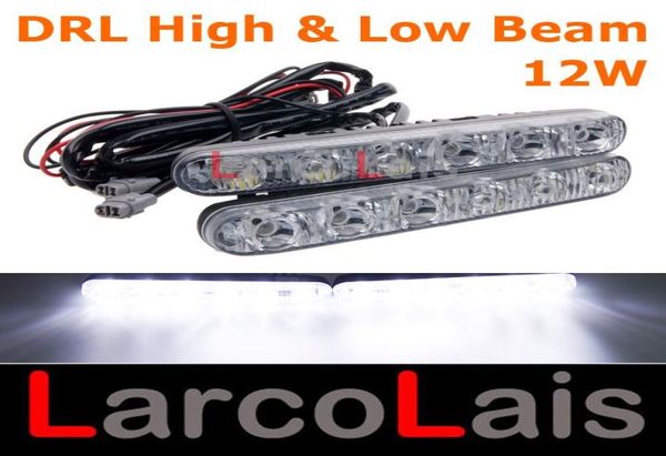 2x6 LED 12W Luz alta y baja Coche Camión DRL Luces de circulación diurna Conducción diurna Luz universal antiniebla 26 White4333912