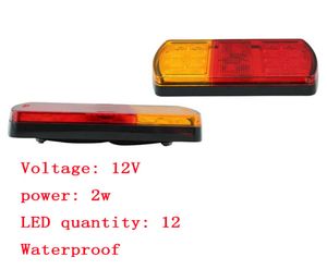 2xhigh Quality 12V LED TAIL FIND ARRIÈRE BRAPE STOPE INDICATEUR LAMPE REMARRE PIÈCES REMPLACEMENT AUTO BUS RV BOAT TOWING TOWING4918486
