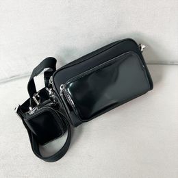 Bolso de mensajero Bolso de diseñador de charol de alta calidad Bolso para teléfono para hombre Bolso de hombro bolso cruzado Bolso de lujo monedero tarjetero