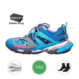 3.0 2023 Track 3 Casual Schoenen Heren Dames Platform Sneakers Triple s Zwart Roze Blauw Vintage Tracks Led Runners Tess.s.Gomma leren wandelsneakers