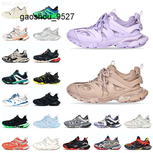 3.0 Balencaigalies oscuros Abuelo Balencigalies blancos Zapatillas de deporte grises para mujer Zapatillas de deporte de calidad antigua Negro Casual Verde Zapatos rosados Azul Astilla Triple S Zapatillas de deporte para hombre LJ3H