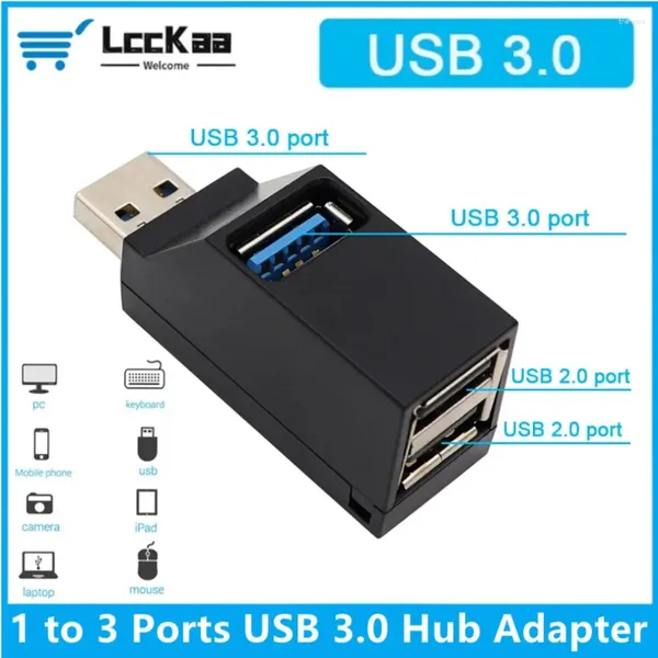 3.0 Adaptateur Hub Extender 3 Port USB Station d'amarrage du séparateur de transfert de données à haute vitesse pour les accessoires PC d'ordinateur portable