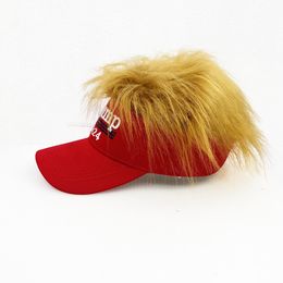 Sombreros de fiesta Trump 2024 Sombreros con gorros de béisbol de cabello Rally Rally Desfile Capas de algodón C92 Suministros de fiestas festivas
