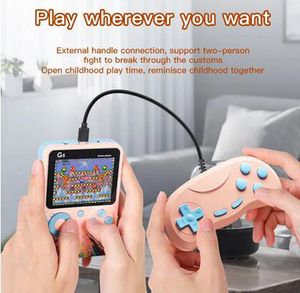 3,0 pouces 500-en-1 G5 Joueurs de jeu portables Jeux Mini console de jeu vidéo rétro portable Support TV-Out Câble AV 8 bits FC Jeux avec contrôleur pour enfants Gift Classic 500