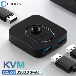 3.0 KVM commutateur USB Hub 1x 2/2x1 commutateur USB3.0 répartiteur de contrôleur partagé pour ordinateur portable imprimante clavier souris