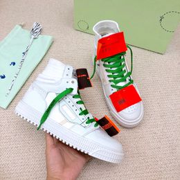 3.0 HOT COURT Cuir Chaussures Designer Luxury White High Mid Top Sneaker Off Office ODSY-1000 Fashion Outdoor Sports Couber Sole Sole Casual