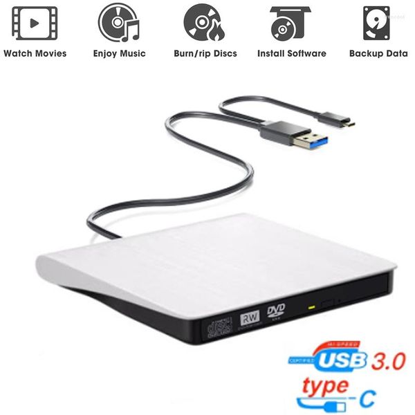 3.0 Tipo-C DVD externo/CD/VCD Burner/Reader/Writer Drive Player Optical para Huawei MateBook D14 D15 Mate X Pro
