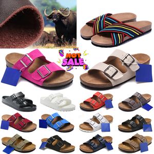 Gratis verzending 2024 Designer Sandalen Clog Gizeh Men Women Summer Herfst Slippers Leer Feelt Sliders Buiten Buckle Riem Fla Casual Shoeests Cork