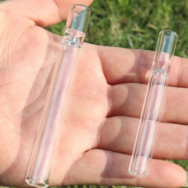 3.0 pulgadas 4.0 pulgadas de vidrio más barato Un bateador de bate Mini tubo de OG transparente para fumar cigarrillo vapor