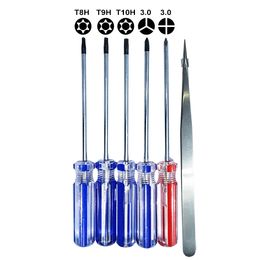 3.0Y Triwing Phillips T8H T9 T10 con agujero Torx destornilladores Kit de herramientas de apertura para PS3 PS4 XBOX herramienta de reparación 100 set/lote