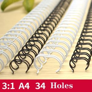 3 1 34 Gaten 50 stks Notebook Lente Boek Ring Draad O Binding A4 Bindmiddelen Dubbele Metalen YO Spoel kalender Ringen 240329