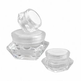 3/10/15/20g Pot Cosmétique En Plastique Diamd Forme De Cristal Organisateur De Maquillage Nail Art Boîte De Rangement Crème Pour Le Visage Baume À Lèvres Ctainer a8AX #