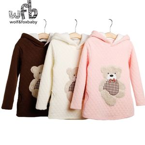 3-10 años Sudadera de manga larga Sudaderas con capucha Abrigo engrosado Bebé Niños Niños Niñas Niños Ropa Infantil Primavera Otoño Invierno 201104