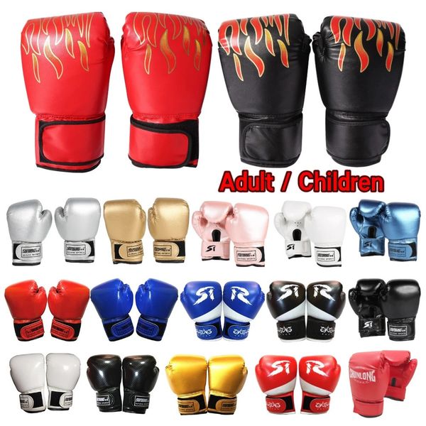 3-12 años Guantes de boxeo para niños Cuero de PU MMA Bolsa de boxeo para lucha Guantes de kickboxing Karate Muay Thai Entrenamiento Guantes de entrenamiento para niños 240124