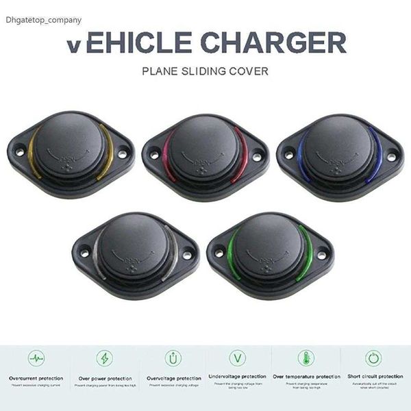 3.1A 12-24V couvercle coulissant voiture Bus bateau double Port USB chargeur prise de courant pour Xiaomi Samsung iPhone 11 Pro Max