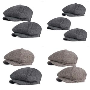 3/2 / 1pcs Bérets Béret British Retro Retro Hat Casual Art Painter Sboy Femme Automne et Hiver Qualité d'origine