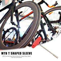 3,2 / 4.7 / 5,5 mm vélo dissimulé la clé à rayons en acier durable VTT VTT T manchon en forme de manche en forme de vélo intégrée