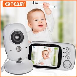 3,2 pouces LCD couleur sans fil vidéo bébé moniteur VB603 vision nocturne nounou moniteur berceuses surveillance sécurité bébé caméra 240326