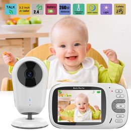 3.2 inch draadloze video babymonitor nacht visie beveiliging camera babytelefoon intercom temperatuur monitoring babysitter oppas vb609
