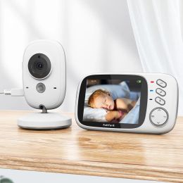 3,2 inch draadloze video babymonitor met slaapliedje auto nachtzicht tweeweg intercom temperatuurbewaking babysitter