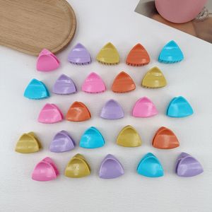 Feuille acrylique moyennement solide de 3.2cm, Triangle, oreilles de chat, griffes, accessoires pour cheveux, pinces à cheveux en plastique pour femmes, épingles à cheveux