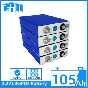 Batería recargable Lifepo4 de 3,2 V y 105Ah, células solares de plástico de fosfato de hierro y litio, bricolaje para barcos, carritos de Golf, camiones Camper