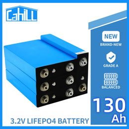 3.2V 130AH Lifepo4 batterie 1/4/8/16/32 pièces Rechargeable Lithium fer Phosphate cellule 12V 24V pour RV Golf chariot bateau Yacht chariot élévateur