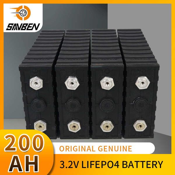 Batería Lifepo4 de 3,2 V, 200AH, bricolaje, 12V, 24V, 48V, paquete de batería Solar, baterías recargables para casa, juguetes para montar, elevadores eléctricos