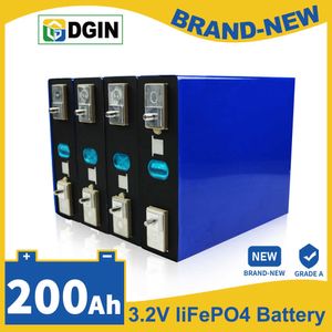 3.2V 200AH LIFEPO4 Batterij Hoge capaciteit Grade A Lithium Iron Fosfaatcel 12V 24V 36V 48V voor RV EV GOLF CART FORKLIFT JACHT