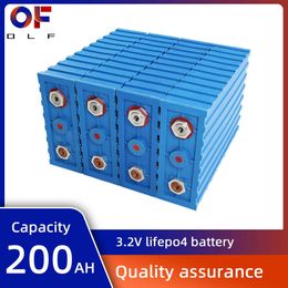 3.2V 200AH LIFEPO4 Batterij Lithium Iron Fosfaat Oplaadbare DIY -cellen Diepe cyclus voor 12V 24V 48V RV Solar Rolstoelcampers