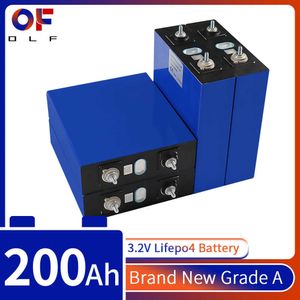 3.2V 200Ah Lifepo4 batterie Rechargeable 4/8/16/32 pièces bricolage 12V 24V 48V solaire maison bateau Golf chariot RV Lithium fer Phosphate cellule