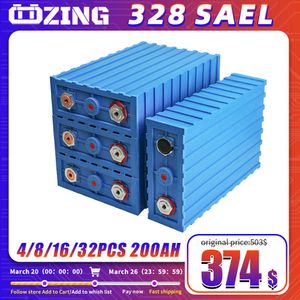 3.2v 200ah lifepo4 bateria recarregável células de fosfato de ferro de lítio diy 12v 24v 48v rv barco carrinho de golfe bateria com barramentos