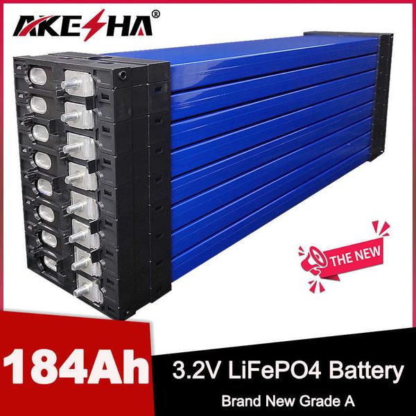 Batterie Rechargeable Lifepo4, 3.2V, 200ah, Lithium, fer, Phosphate, 184ah, cellules solaires, pour système solaire domestique, batterie externe
