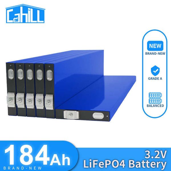 Batterie Rechargeable Lifepo4, 3.2V, 200ah, Lithium, fer, Phosphate, 184ah, cellules solaires, système de stockage d'énergie solaire, appareils ménagers