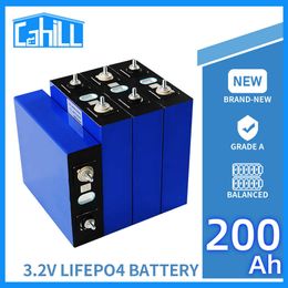 3.2V 200Ah Lifepo4 batterie solaire Lithium fer Phosphate batterie bricolage cellules 12V 24V 36V 48V pour RV chariots de Golf bateau Yacht chariot élévateur