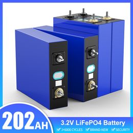 Batteries lithium-ion phosphate Lifepo4, 3.2v, 202ah, 100ah, pour système d'énergie solaire hors réseau, batterie solaire domestique, camping-car, EV, ESS