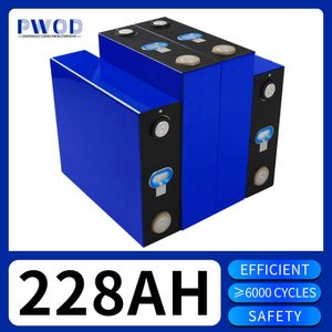 3.2V 228AH Lifepo4 batterie Rechargeable Lithium fer phosphate bricolage 12V 24V cellules pour RV bateau solaire système de stockage d'énergie domestique