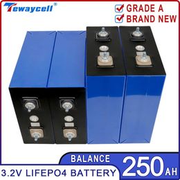 3.2V 250Ah Lifepo4 Batterie Rechargeable Cellulaire Grade A Lithium Fer Phosphate Prismatique Tout Neuf RP RV Solaire EU US SANS TAXE