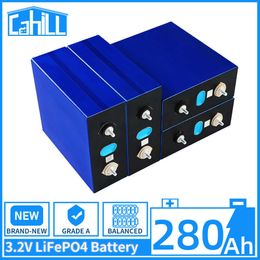 3.2V 280AH Lifepo4 Batterie Lithium Fer Phosphate Rechargeable DIY Cellule 12V 24V 36V Pour RV Yacht Chariot Élévateur Solaire Bateaux Chariots De Golf