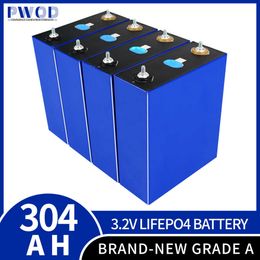 3.2V 304Ah LiFePO4 batterie Rechargeable 3C Lithium fer phosphate batterie pour 12V 24V Golf Cart Yacht solaire RV solaire prismatique