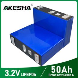 3.2V 50Ah 100Ah Lifepo4 Cellule de batterie rechargeable prismatique 12V 24V 48V Batteries Pack EU US TEX FREE