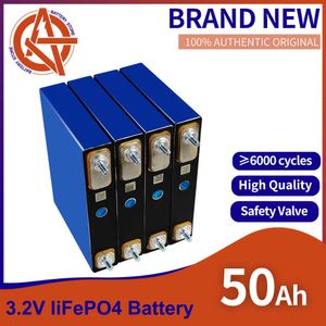 3.2V 50AH LIFEPO4 Batterij 3.2V Deep Cycle Oplaadbare batterij Pack Solar Energy System voor 12V 24V 48V EV RV Golfkar