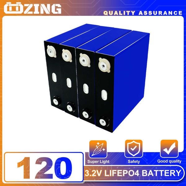 3.2V Lifepo4 120Ah Batterie 4/8/16/32PCS DIY Batteries rechargeables Pack pour RV Vans Yacht Campers Livraison gratuite EU US exempt de taxe